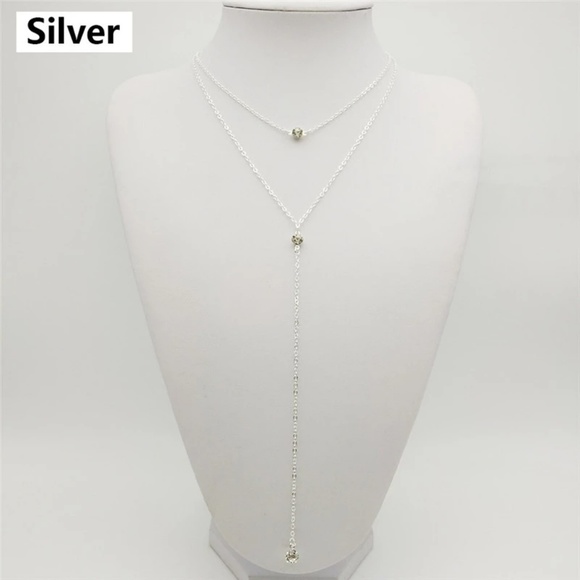 Double Layer Y Necklace - Picture 5 of 5